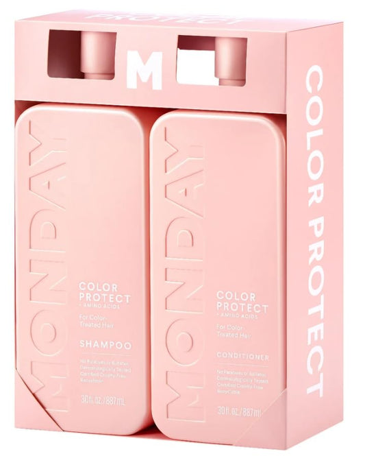 MONDAY HAIRCARE | Color Protect Shampoo&Color Protect Conditioner | +AMINO ACIDS | For Color-Treated Hair | Vitamin E &Jojoba Oil |No Parabens or Sulfates | 30oz&30oz | 2 Pack | (Color Protect)
