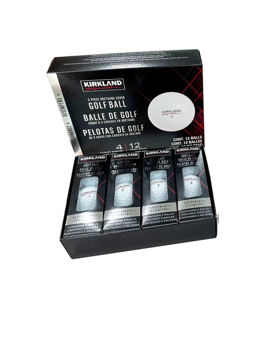 Kirkland Signature Three-Piece Golf Ball Performance Plus,Urethane Cover (12 Count)