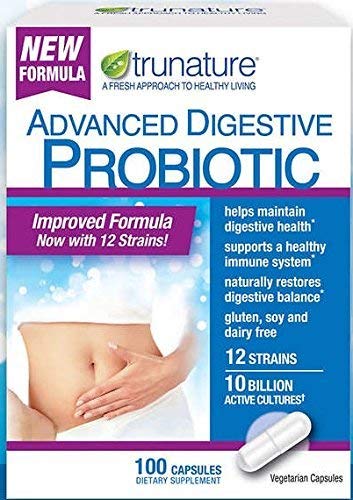 100 Caps (Pack of 3) Trunature� Advanced Digestive Probiotic Help Restore and Maintain Your Digestive Balance alternate view