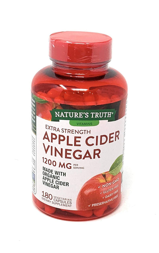 Nature's Truth Apple Cider Vinegar 1200 mg, 180 Capsules