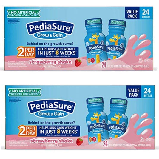 PediaSure Strawberry Shake - 8 oz. bottles - 24 pk. (pack of 2)