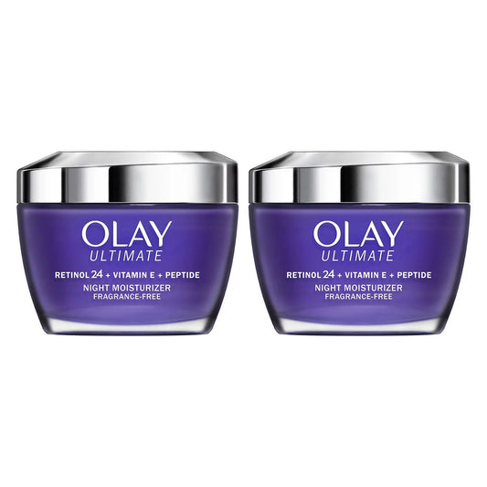 Olay Ultimate Retinol 24 + Vitamin E + Peptide Night Moisturizer (1.7 Oz, 2 Pk)