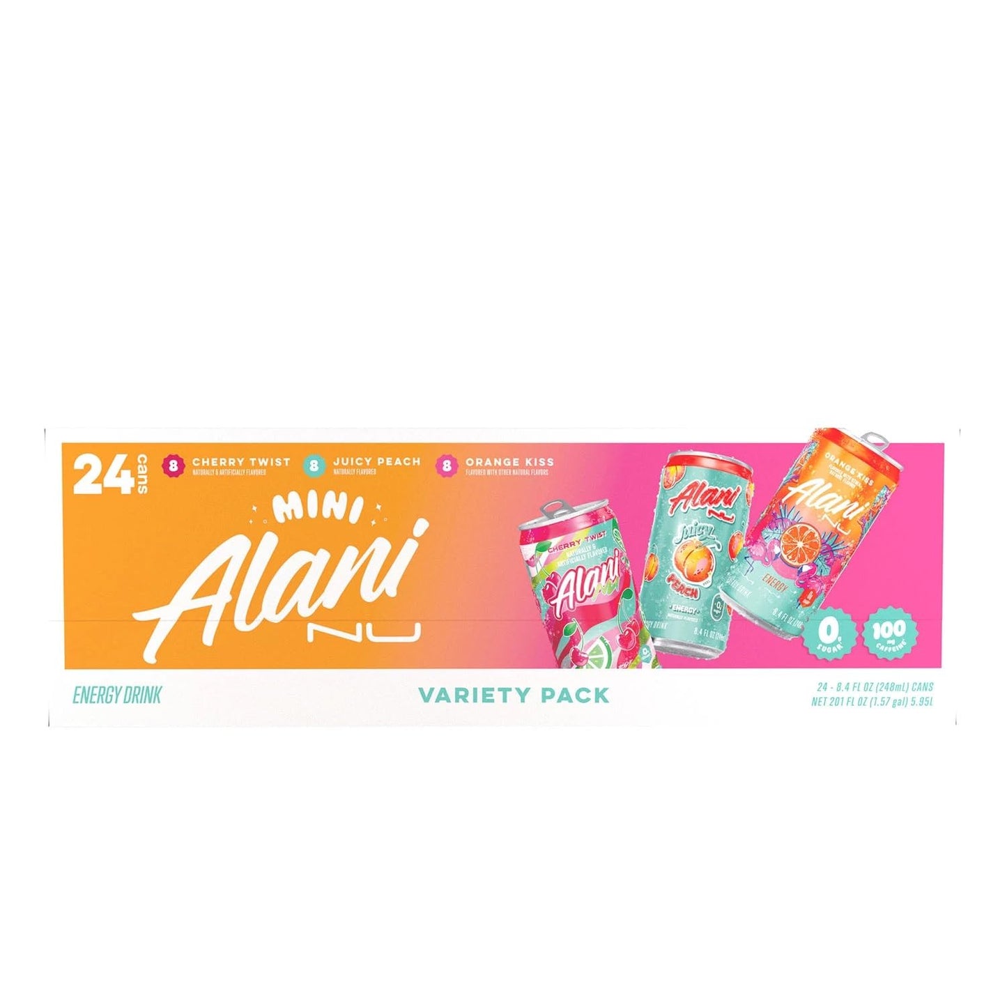 Alani Nu Mini Energy Variety Pack, 8.4 Fluid Ounce (Pack of 24)