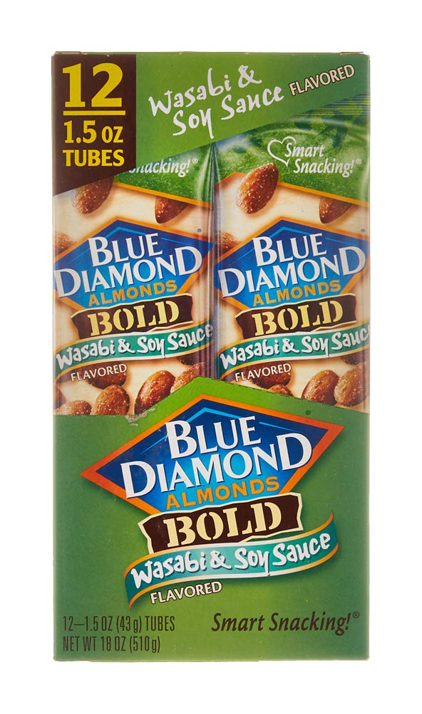 Blue Diamond Almonds, Wasabi and Soy, 1.5 Ounce (Pack of 12)