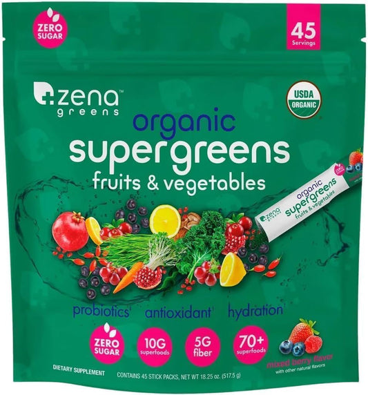 Organics Supergreens, 3.65 Ounce (Pack of 5)