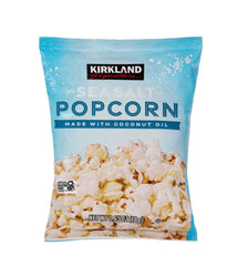 Kirkland Signature Sea Salt Popcorn, 0.65 oz Individual Bags, 36 Count, Gluten Free Kosher Snack Packs, Made with Coconut Oil