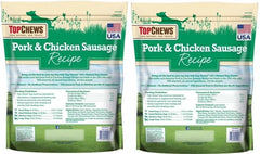 (Pack of 2) Top-Chews Pork & Chicken Sausage Bite, Net Weight 36 Ounce