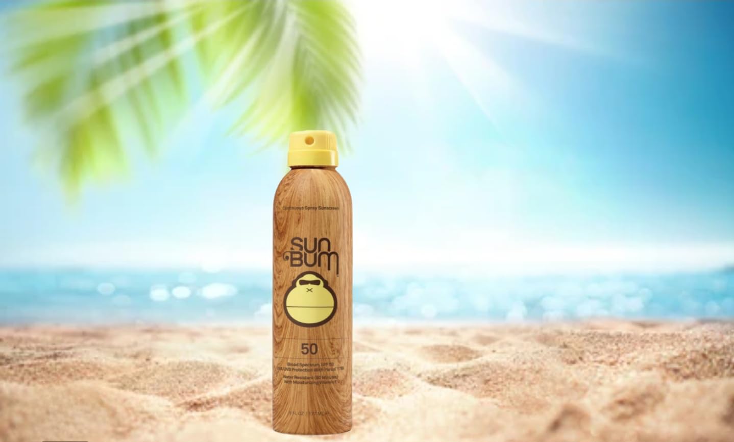 Sun Bum Original Spf 50 Sunscreen Spray 2 Pack Vegan and Reef Friendly (Octinoxate & Oxybenzone Free) Broad Spectrum Moisturizing Uva/Uvb Sunscreen With Vitamin E