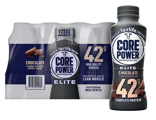 FAIRLIFE NUTRITION PLAN Core Power Elite 42g. Protein Shake, Chocolate (14 fl. oz, 8 pk.)
