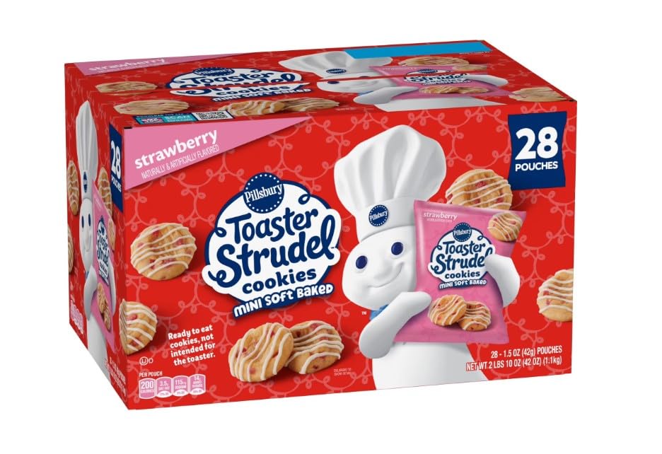 General Mills Pillsbury Toaster Strudel Mini Soft Baked Cookies - 28 Pouches