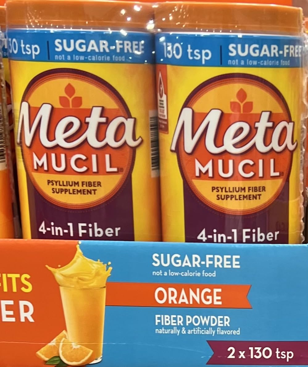 Product of Metamucil Orange Smooth Sugar-Free Powder, 2 pk./130 tsp. - [Bulk Savings]