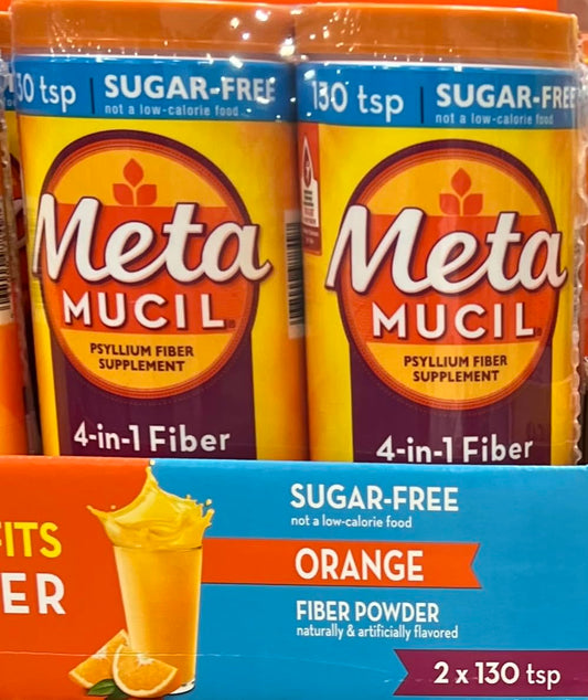 Product of Metamucil Orange Smooth Sugar-Free Powder, 2 pk./130 tsp. - [Bulk Savings]
