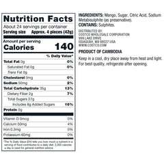 Dried Mangoes, Sweetened – 35 oz Resealable Bag (Pack of 2) Delicious Tropical Dried Fruit Snacks – Low Fat & Gluten Free – Naturally Fat Free Bulk Pack for Healthy Snacking - Total 70 oz