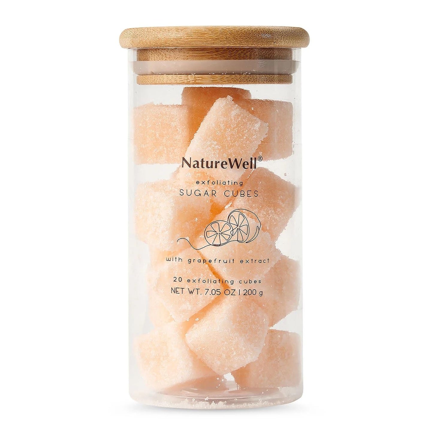 NatureWell Exfoliating Sugar Cubes, Grapefruit and Coffee, 20 Cubes (2 Pack)