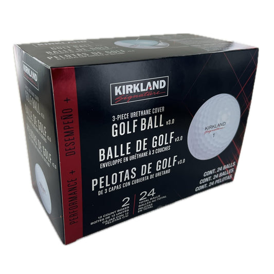 KIRKLAND Signature 3-Piece Urethan Cover Golf Ball, 24 Balls