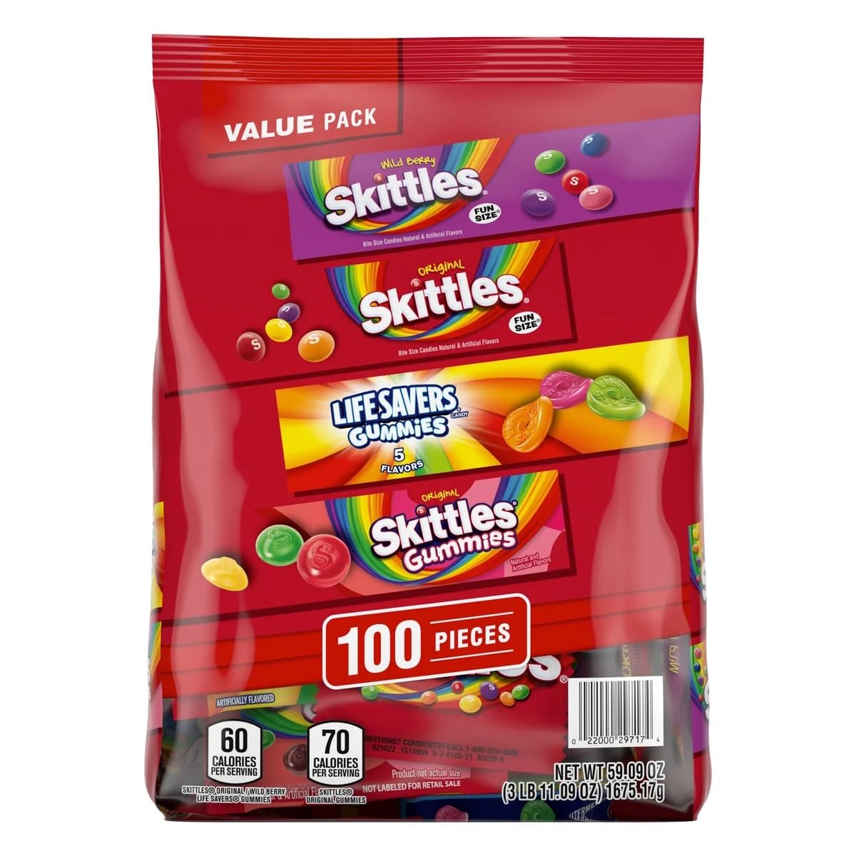 Skittles & Lifesavers Variety Pack, 100 pcs.