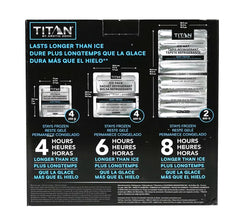 Titan by Arctic Zone Ice Packs Lasts Longer Than Ice Cooler Bags Assorted Pack of 10 Bags