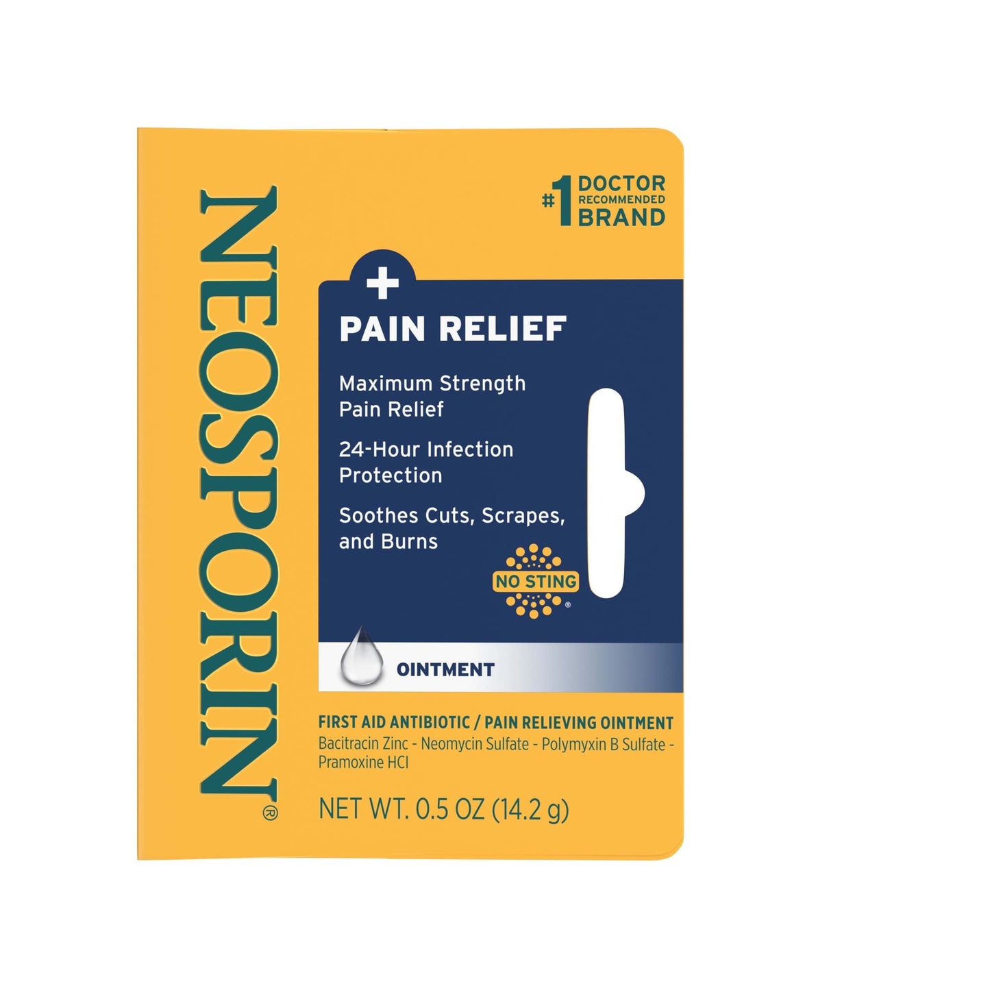 Neosporin + Pain Relief Ointment 0.50 oz (Pack of 4)