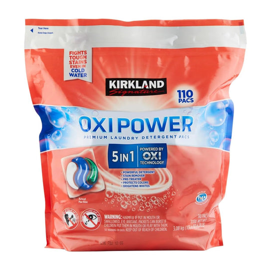 Kirkland Signature Oxi Power Laundry Detergent Pacs, 110 Count