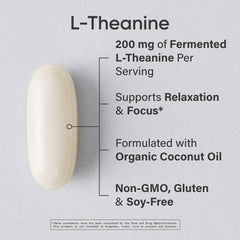 Sports Research L-Theanine 200mg w/Suntheanine, 120 Count Softgels