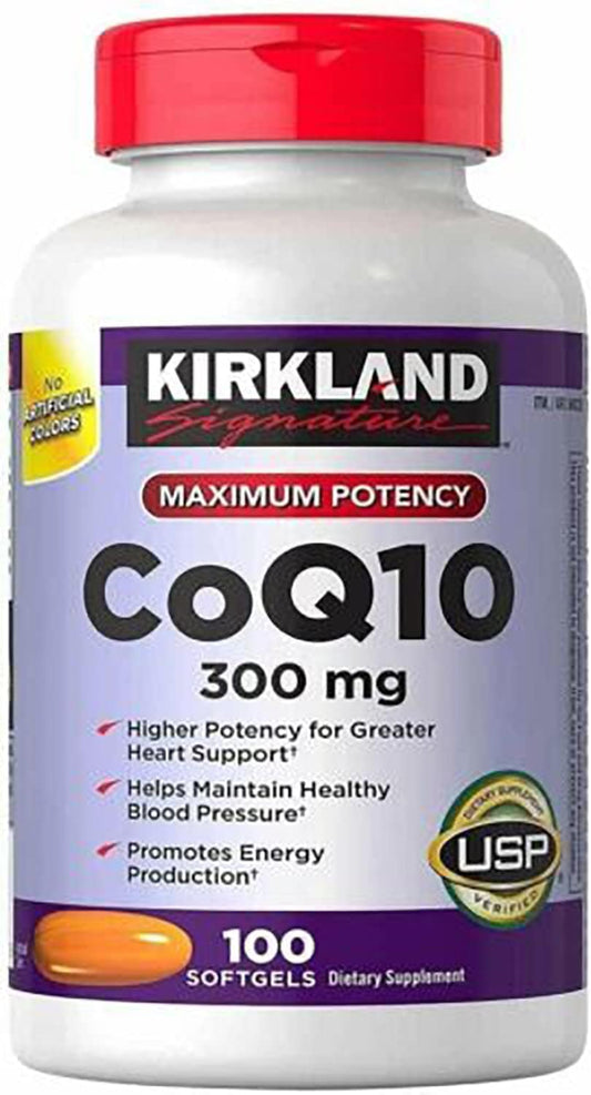 WHJIYENY CoQ10 300 mg 100 Softgels Each-Helps Maintain to Heart and Vascular Health?Promotes Energy Production(Pack of 1)