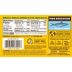 Season Sardine Fillets in Extra Virgin Olive Oil, 4.37 oz, 24-Pack