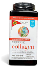 New You. Theory Concentrated Verisol Collagen with Biotin, Gluten Free, Helps with Wrinkles and Skin Elasticity, 115 Day Supply