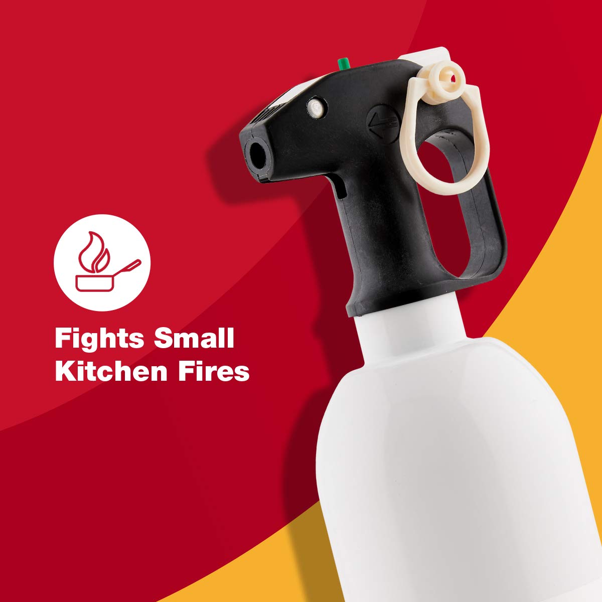FIRST ALERT KITCHEN5 Fire Extinguisher, KFE2S5, UL RATED 5-B:C, White, 1-Pack