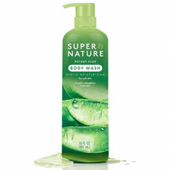 Super Nature Body Wash Mint 30 oz, Gentle Moisturizing Sulfate Free Wash