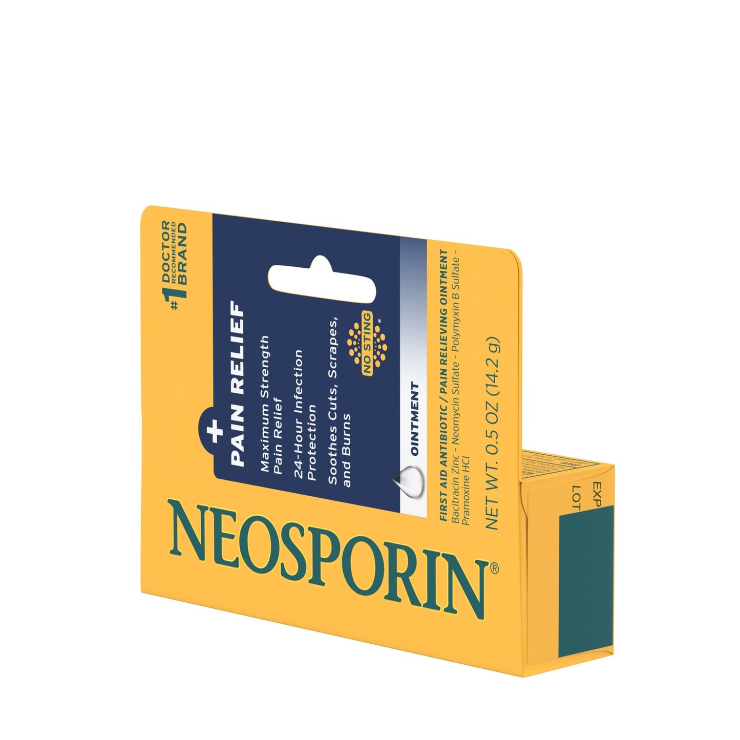 Neosporin + Pain Relief Ointment 0.50 oz (Pack of 8)