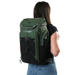 Titan PRO By ARCTIC ZONE Insulated Backpack Cooler with Ice Walls (Camo-Green)