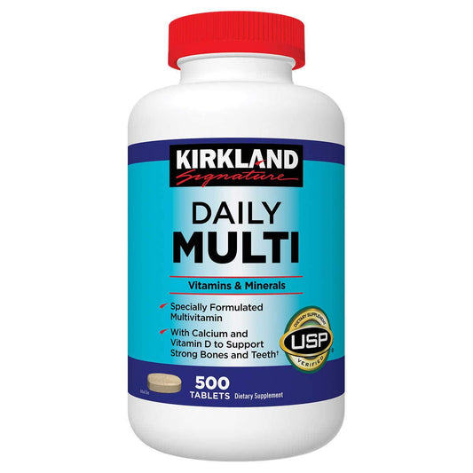 Kirkland Signature Daily Multi Vitamins & Minerals Tablets, 500-Count Bottle