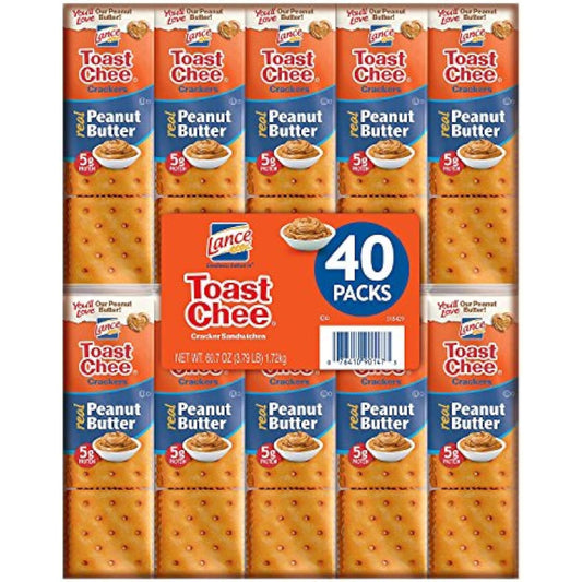Lance Toast Chee Peanut Butter Crackers, 2 pack of 20 (40 ct.)
