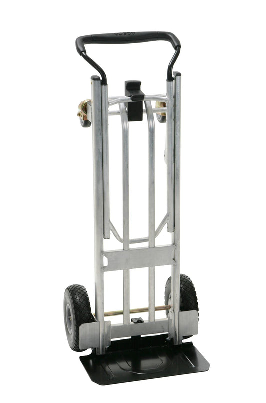 Cosco 12243ASB1E 3-in-1 Folding Series Hand Truck Platform Cart with Flat-Free Wheels, 800 lb/1000 lb Capacity, Black