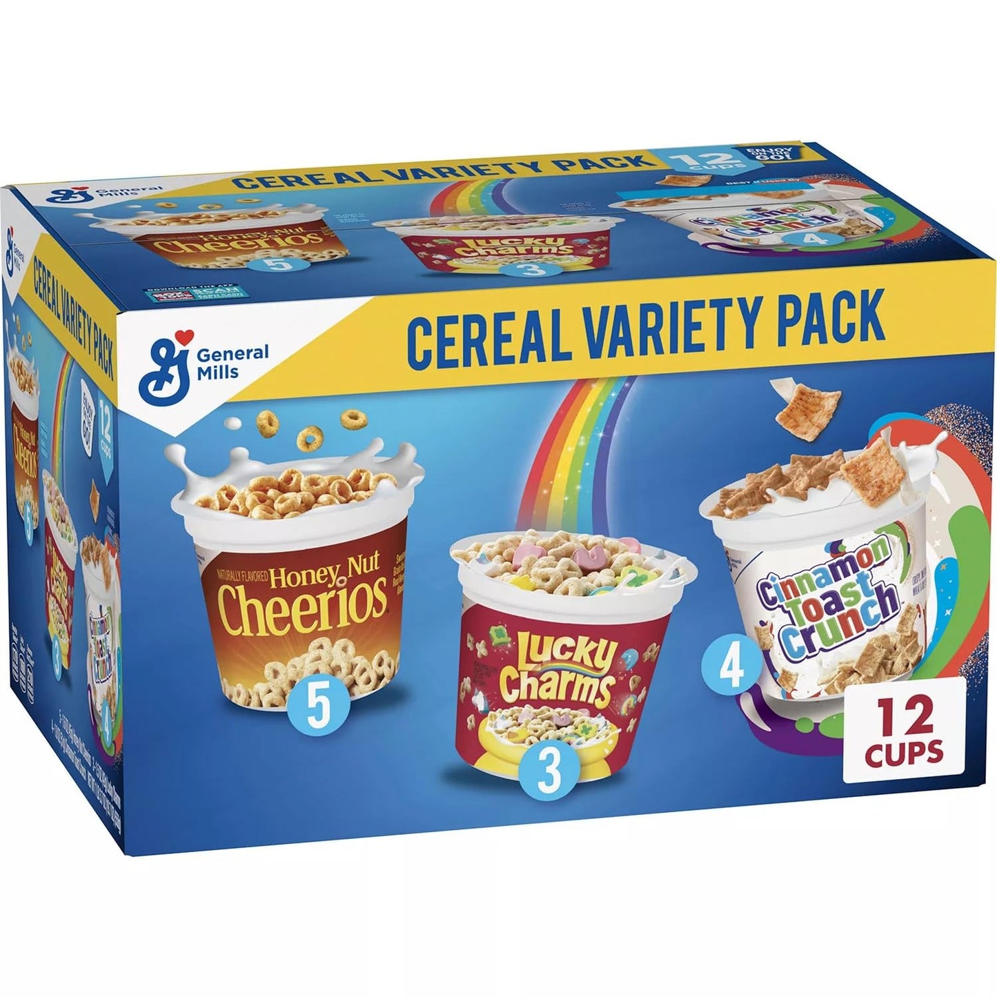 General Mills Cereal Cups Variety Pack (Pack of 12)