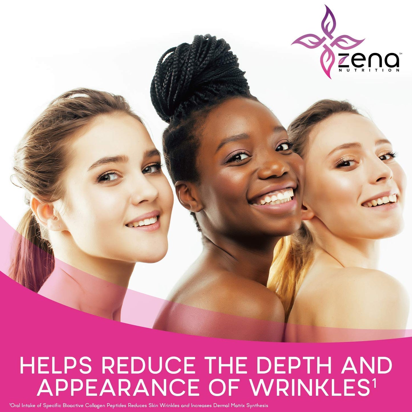 Zena Liquid Collagen + Biotin, 2500mg of Bioactive Collagen Peptides and 5000mcg Biotin, Verisol Formula, Hair, Skin, Nail and Joint Support, Grass-Fed, Non-GMO, Mixed Berry Flavor, 90 Servings