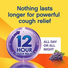 Delsym Adult 12 Hr Cough Relief Liquid, Grape, 5oz (Pack of 2)