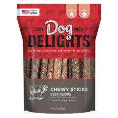 Dog Delights Chewy Beef Sticks Dog Treats 3 lb Bag