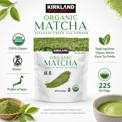 Kirkland Signature Organic Matcha Green Tea Powder 12 oz, Japanese, 340g