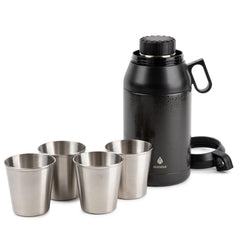 Manna Stack Stainless Steel Insulated Growler - 64 Oz - Onyx