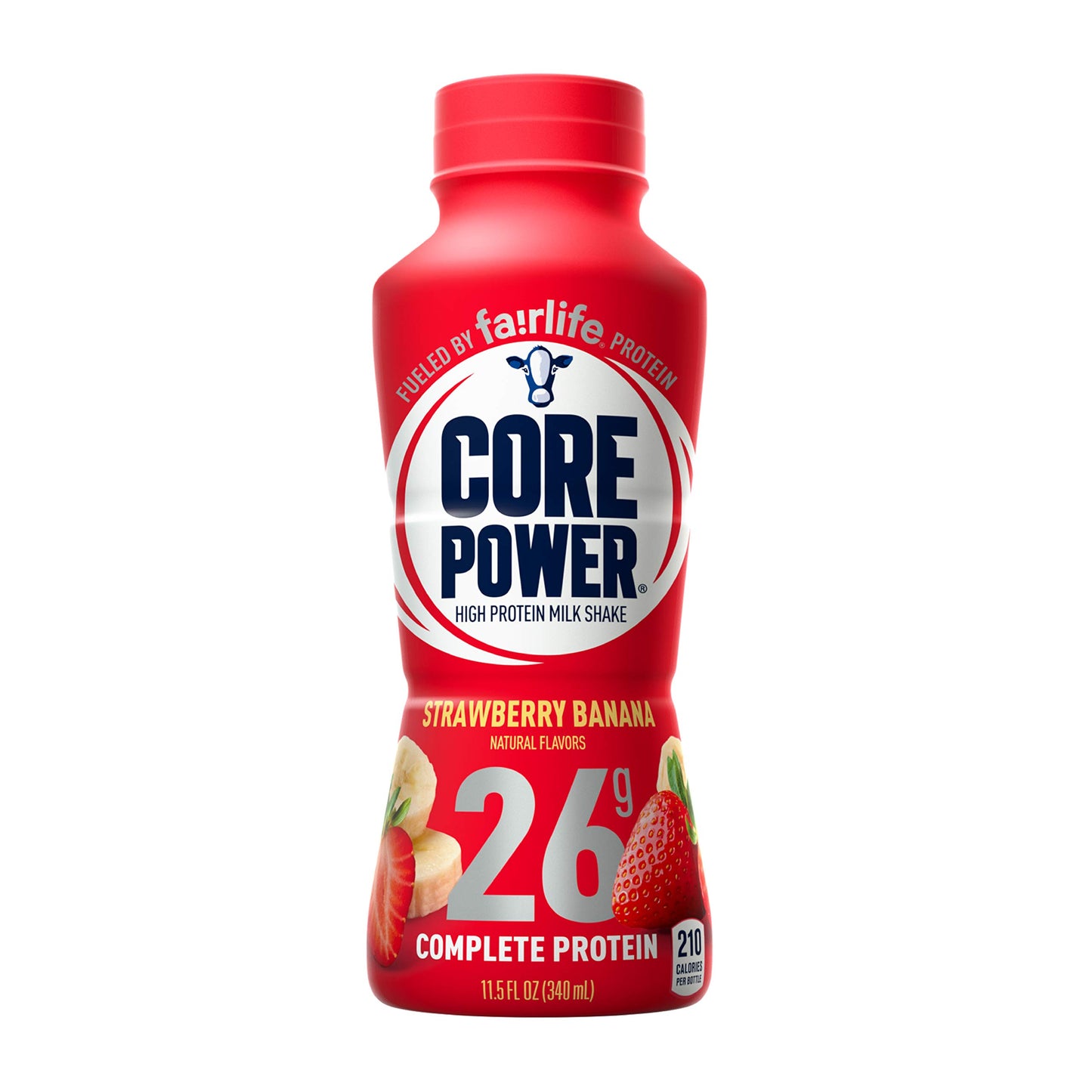 Core Power by fairlife High Protein (26g) Milk Shake, Strawberry Banana, 11.5 Fl Oz (Pack of 12)