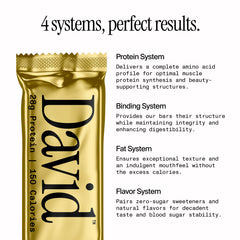 David Variety Pack Protein Bars | 28g Protein | 6 Pack