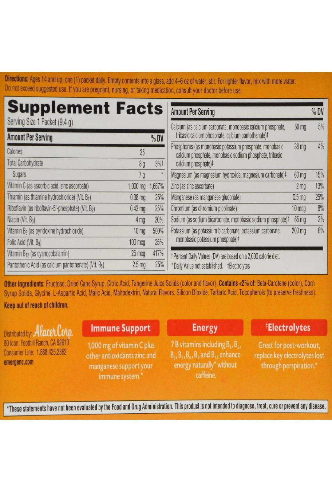 Alacer Emergen-C Tangerine