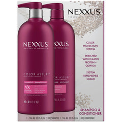 Nexxus Color Assure Shampoo and Conditioner, 32 Fluid Ounce (Pack of 2)