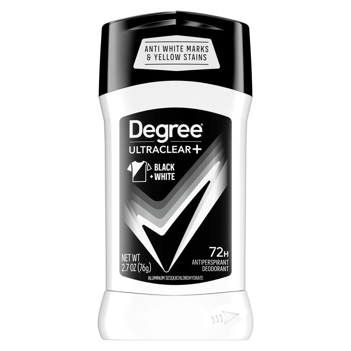 Degree Ultra Clear Black+White Antiperspirant Deodorant Stick 2.7 oz (Pack of 4)