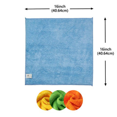 Member's Mark Microfiber Towels, 16" x 16", 36 Count - Blue