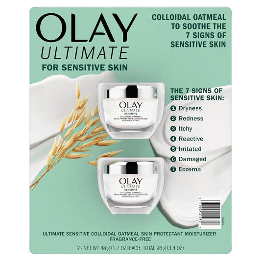 Olay Ultimate Soothing Face Moisturizer, Fragrance-Free, 1.7 Ounce (Pack of 2)