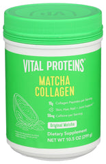 Vital Proteins Matcha Collagen Peptides Powder Supplement, Matcha Green Tea Powder, 10.5 oz, Original Flavored