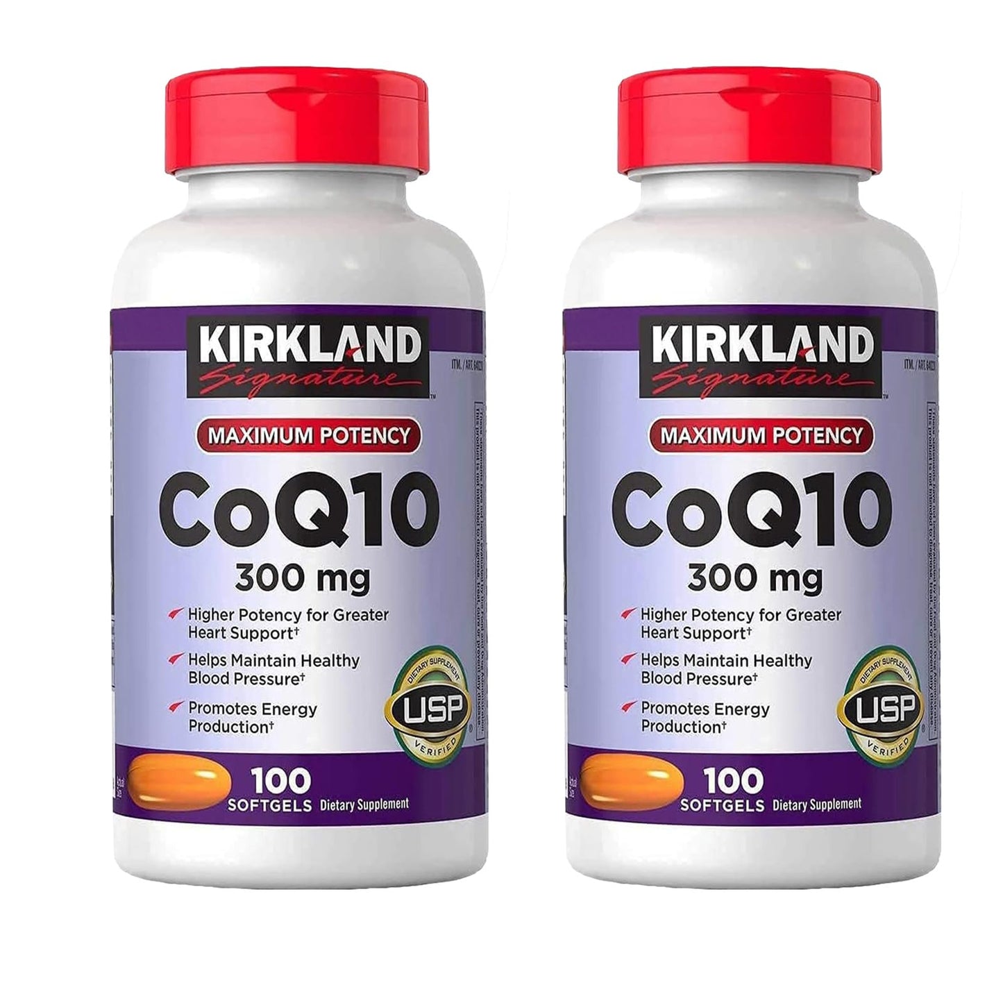 CARZIX CoQ10 300mg,100 Softgels-Helps Maintain Healthy Blood Pressure?Romotes Energy Production(Pack of 2)