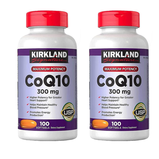 CARZIX CoQ10 300mg,100 Softgels-Helps Maintain Healthy Blood Pressure?Romotes Energy Production(Pack of 2)